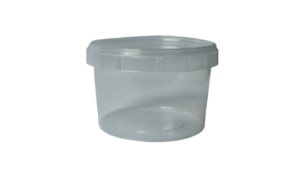 Haargel pot 250 ml met transparante verzegeldeksel  30 stuks