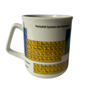 Beker met periodiek systeem porcelein